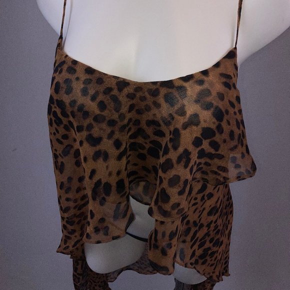 Unif WAVE Leopard Print Asymmetrical Tank Top - Picture 7 of 8
